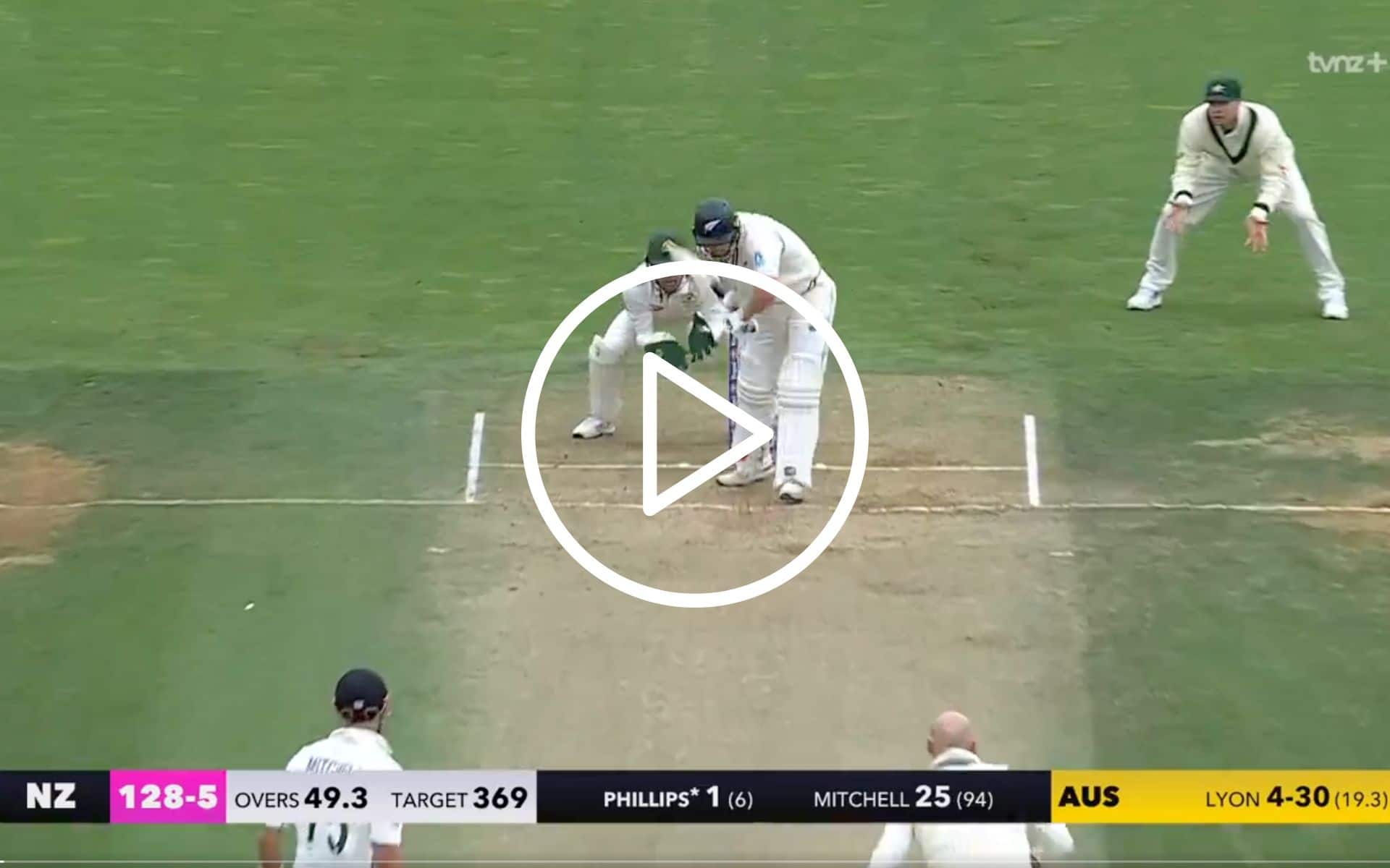 [Watch] Nathan Lyon Bags 24th Fifer With The Wicket Of Dangerous Glenn Phillips